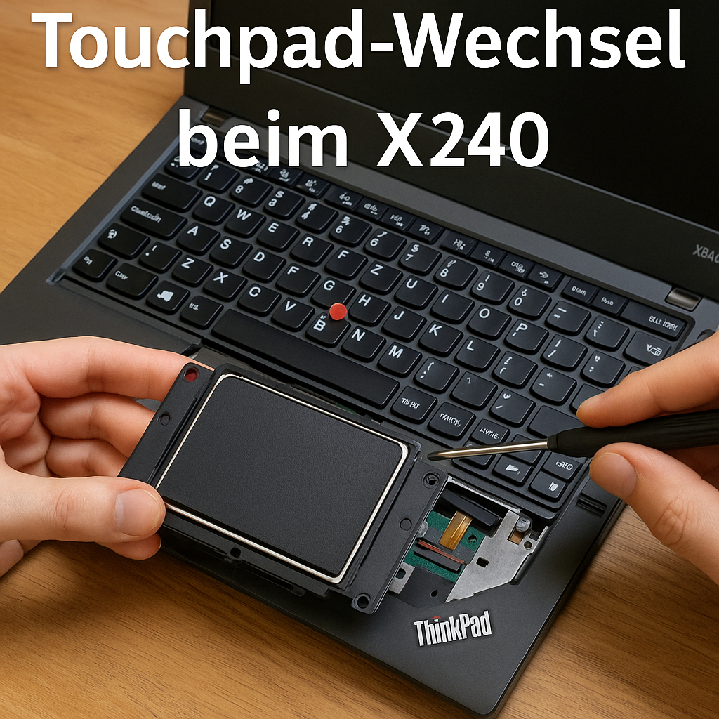 Laptop Umrüstung - neueres Modell von Touchpad eingebaut