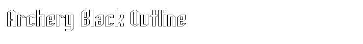 Archery Black Outline