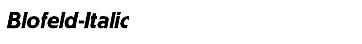 Blofeld-Italic