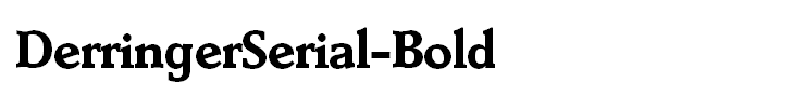 DerringerSerial-Bold