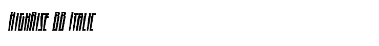 HighRise BB Italic