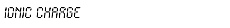 Ionic Charge