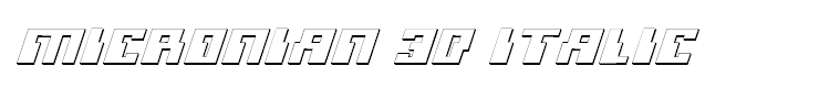 Micronian 3D Italic