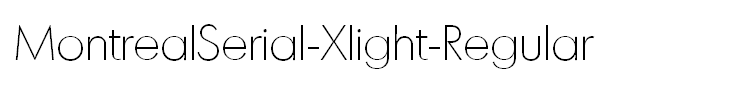 MontrealSerial-Xlight-Regular