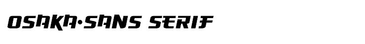 Osaka-Sans Serif