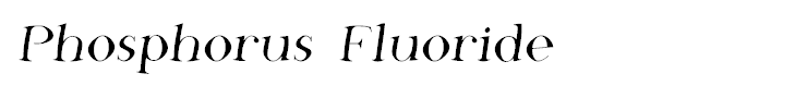 Phosphorus Fluoride