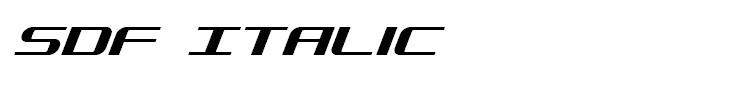 SDF Italic
