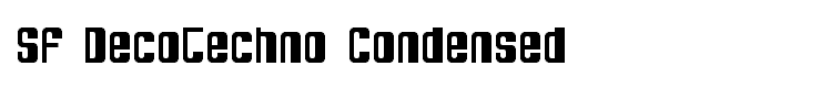 SF DecoTechno Condensed