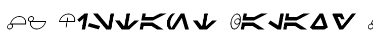 SF Distant Galaxy Symbols Italic