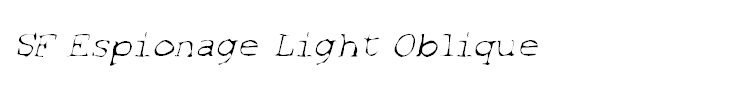 SF Espionage Light Oblique