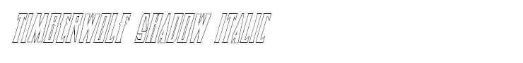 Timberwolf Shadow Italic