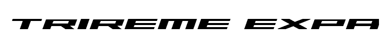 Trireme Expanded Bold Italic