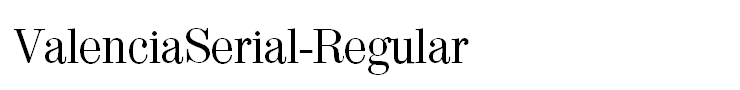 ValenciaSerial-Regular